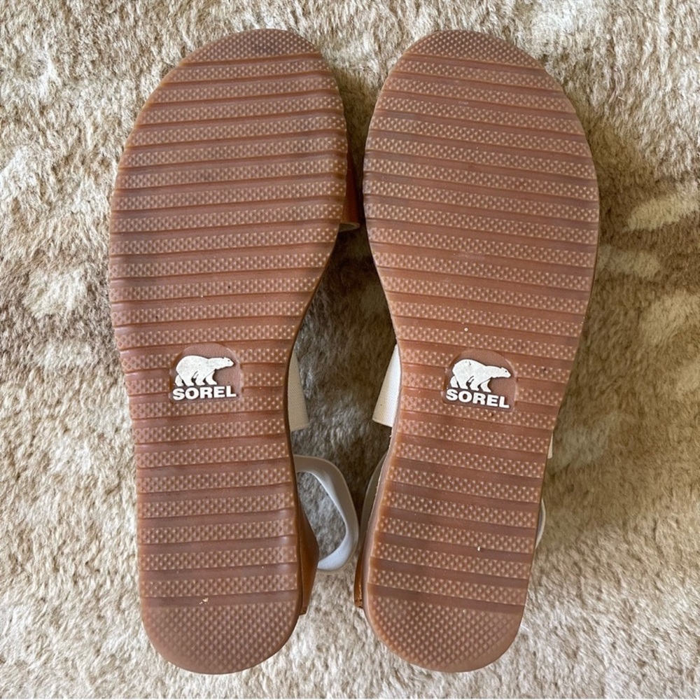 Sorel Ella Leather Rose Gold Sandals Size 8 - Picture 8 of 13